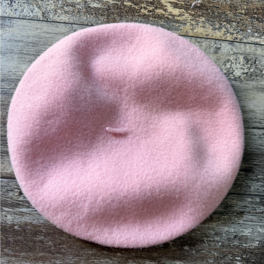 2 for $15 sale: H&M pink fine knit wool blend French style beret hat